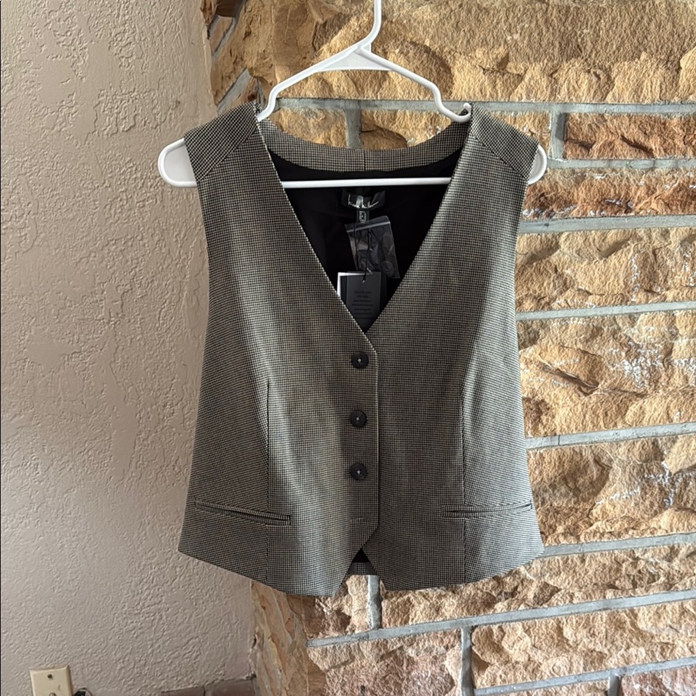Gray Button-Up Vest